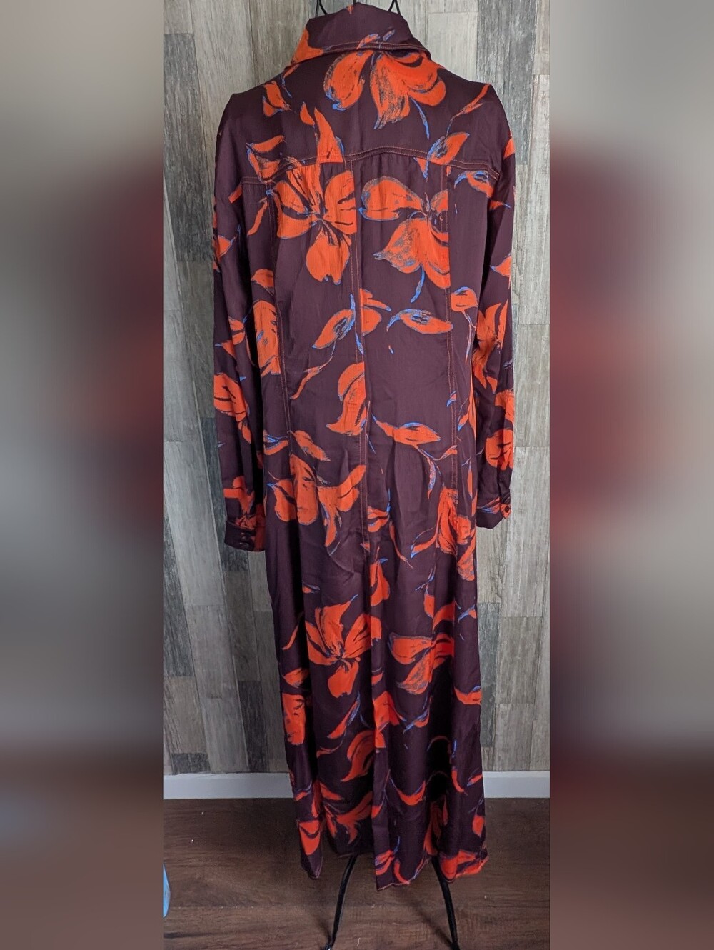 Exquoise Anthropologie New With Tags Xl Maxi Shirt Dress - Picture 6 of 16